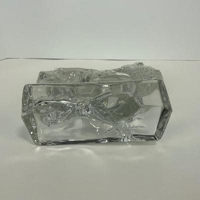 -306- COLLECTIBLE | Clear Glass Rooster Figure