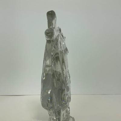 -306- COLLECTIBLE | Clear Glass Rooster Figure