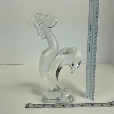 -308- VIKING | Clear Glass Kelloggs Rooster #1321