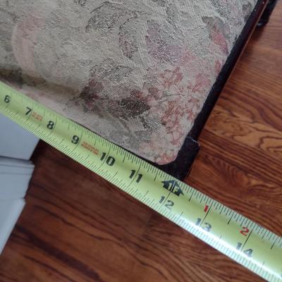 Vintage Barley Twist Wood Frame Elevated Foot Stool Slipper Bench