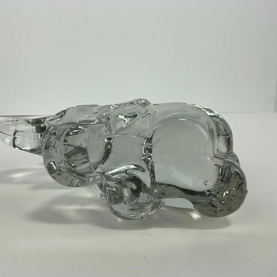-315- HIESEY | Clear Glass Elephant figure