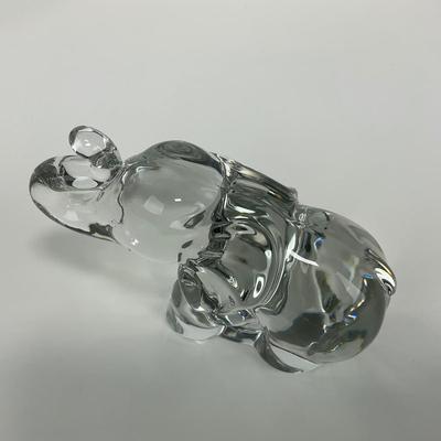 -315- HIESEY | Clear Glass Elephant figure