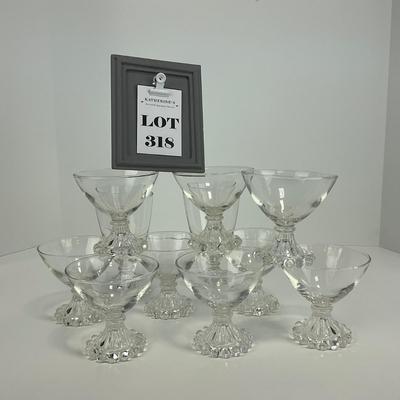 -318- GLASSWARE | Set Of Imperial Candlewick Glasses