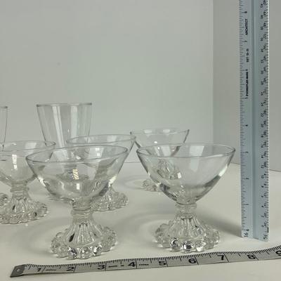 -318- GLASSWARE | Set Of Imperial Candlewick Glasses