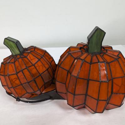 Stained Glass Light Up Pumpkins