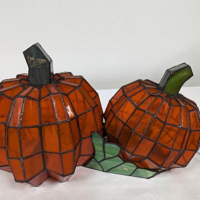 Stained Glass Light Up Pumpkins