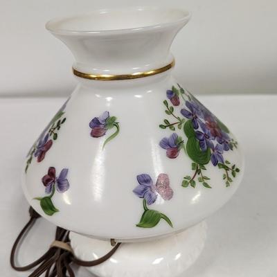 Vintage Hand Painted Electric Table Lamp