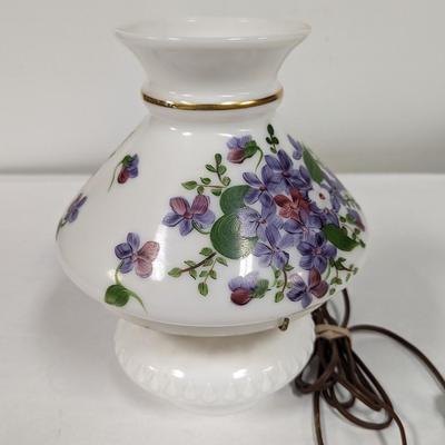 Vintage Hand Painted Electric Table Lamp