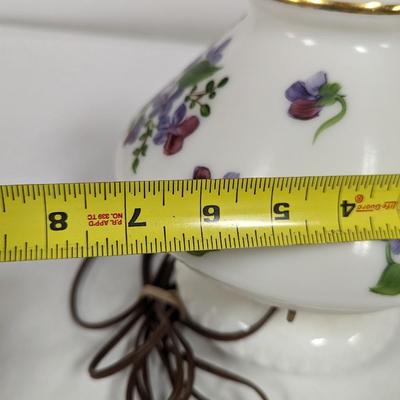 Vintage Hand Painted Electric Table Lamp