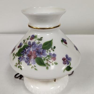 Vintage Hand Painted Electric Table Lamp