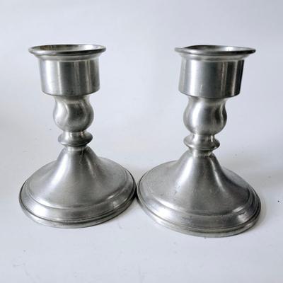 Pewter Candle Sticks