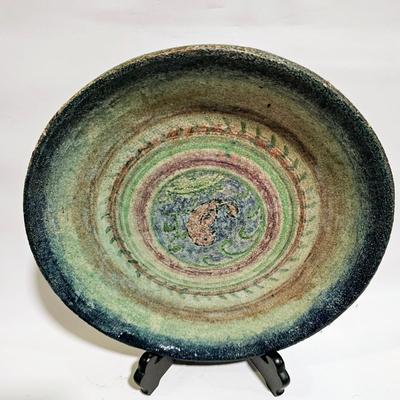 Heavy old and rare platter came with an estate of Portuguese ceramic art from the 17-19th c