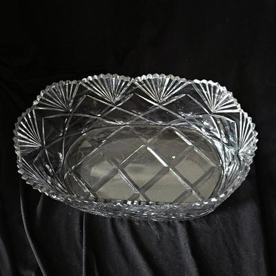 Oblong Crystal Bowl'/Vase