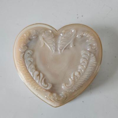 Pink and White Heart Box