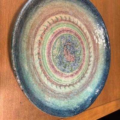 Heavy old and rare platter came with an estate of Portuguese ceramic art from the 17-19th c