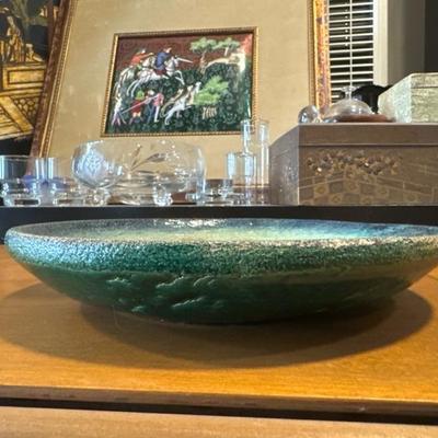 Heavy old and rare platter came with an estate of Portuguese ceramic art from the 17-19th c
