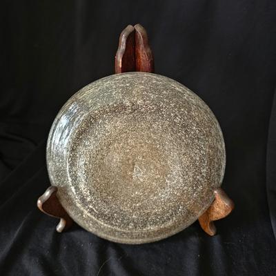 Seven Hand Blown Glass Plates