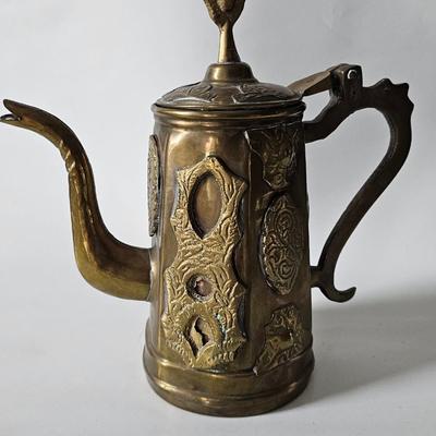 Brass Antique Ewer - Dallah Lbrik Ewer Coffee Tea Pot