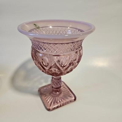 Fenton 2010 specisp dusty Pink Compote