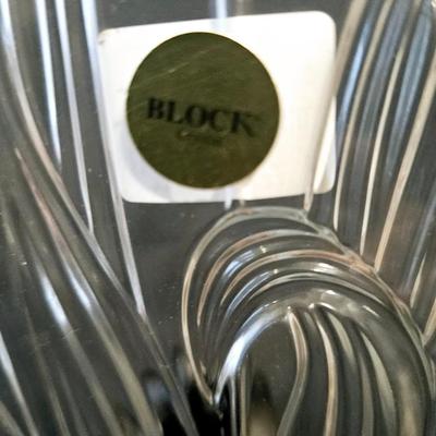 Block Tulip Glass Platter