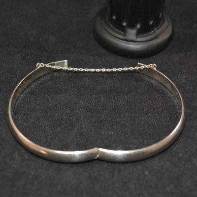 Simple 925 Sterling Clasp Bracelet 7.9g