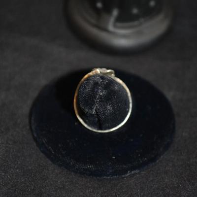 Vintage 925 Sterling Rose Ring w/ Marcasite Size 9 2.4g