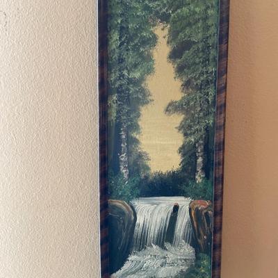 Hand painted water fall