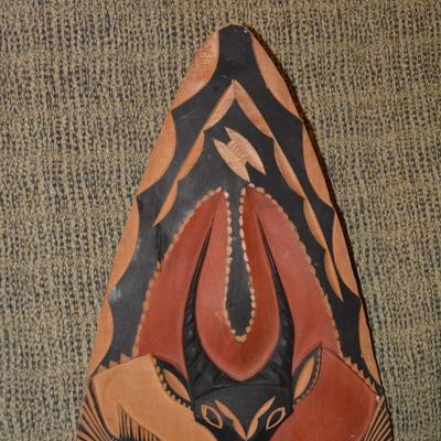 Hand Carved African Wood Shield 40
