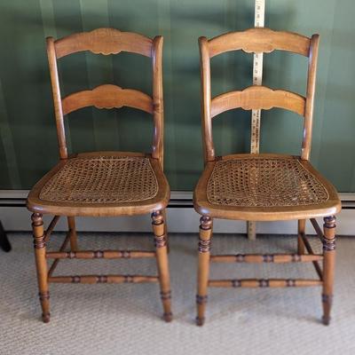 Pair of Antique Cane Chairs