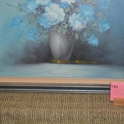 Framed Robert Cox Floral Still Life Signed Oil Painting 29