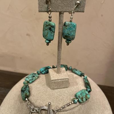Possible Tibetan turquoise set