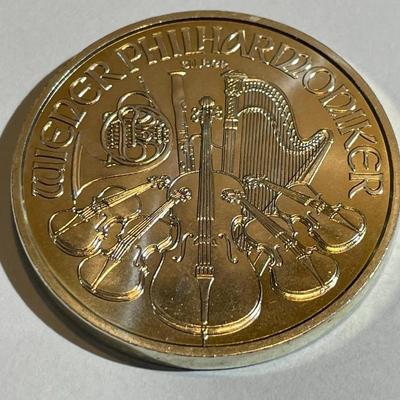 2015 Austrian Philharmonic 1oz .999 Fine Silver 1,50 Euro Bullion Coin | Silver in Choice BU Condition.