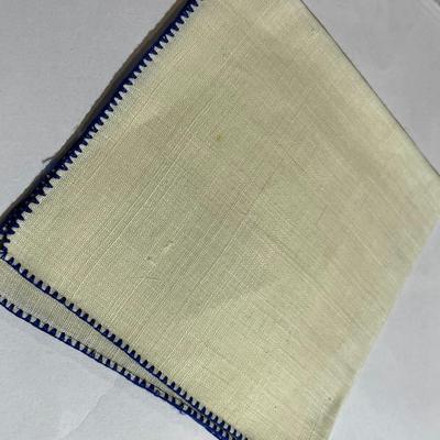 Vintage World War II Era Embroidered German Handkerchief in Good Preowned Condition.