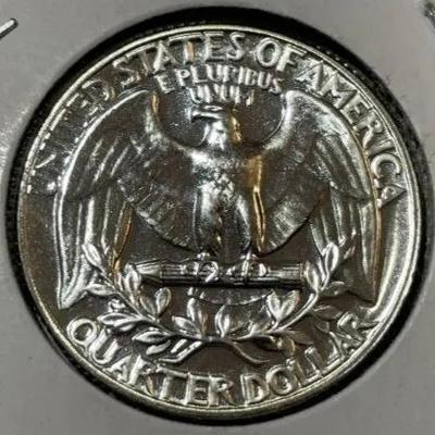 1955-P CHOICE PROOF CONDITION WASHINGTON SILVER QUARTER AS PICTURED.