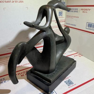 Vintage Mid-Century Modern Bronze Sculpture, 