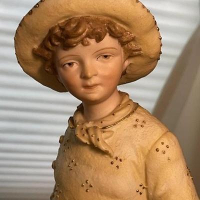 Scarce Large RUDOLSTADT Bisque Figurine #5072 Preowned from an Estate. (1-Handle Back Corner Has a Piece/Fleck Partially Missing as...