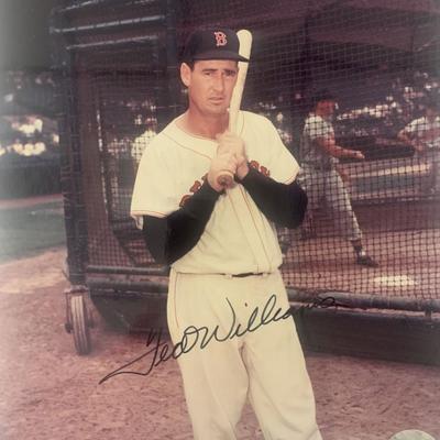 Ted Williams signed photo