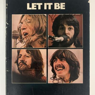 The Beatles Let It Be signed sheet music