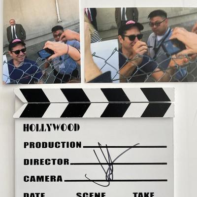 Star Wars J.J Abrams signed clapperboard with photos