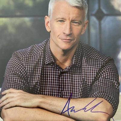 Anderson Cooper signed photo
