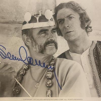 The Man Who Would Be King Sean Connery signed movie photo