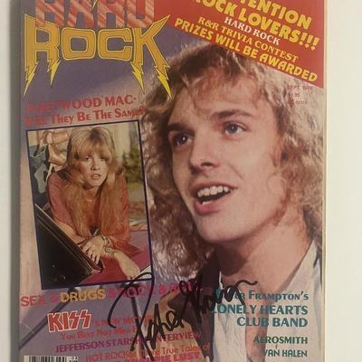 Peter Frampton signed 1978 Hard Rock Magazine- JSA 