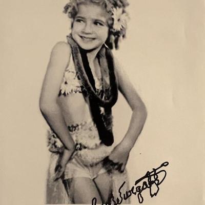 Child actress Gayle Evergate signed photo