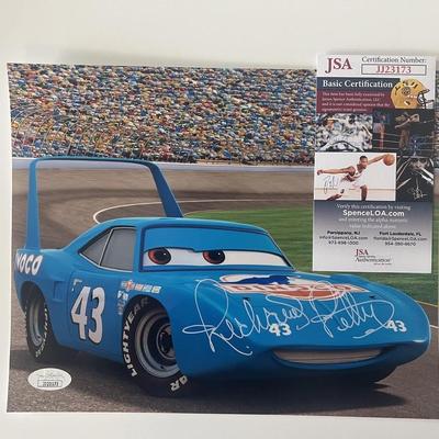 Richard Petty Cars Movie Signed Photo JSA
