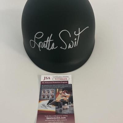 Loretta Swit M.A.S.H Signed Army Helmet -JSA Authenticated