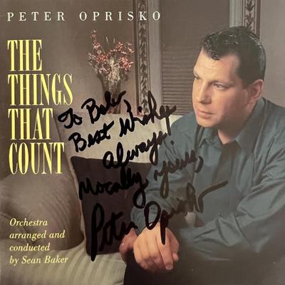Peter Oprisko The Things That Count signed CD