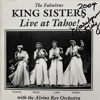 Marilyn King The Fabulous King Sisters Live at Tahoe signed CD