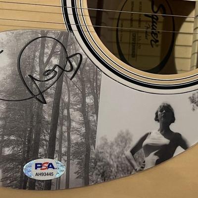 Taylor Swift signed acoustic guitar. PSA authenticated