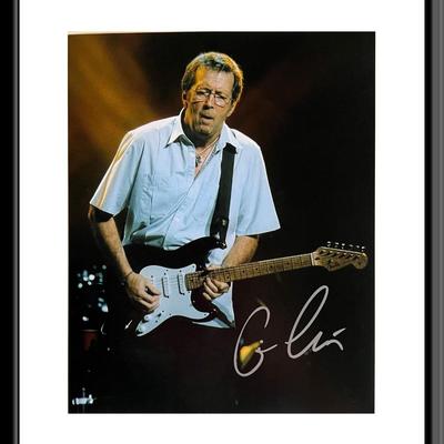 Muscian Eric Clapton signed photo