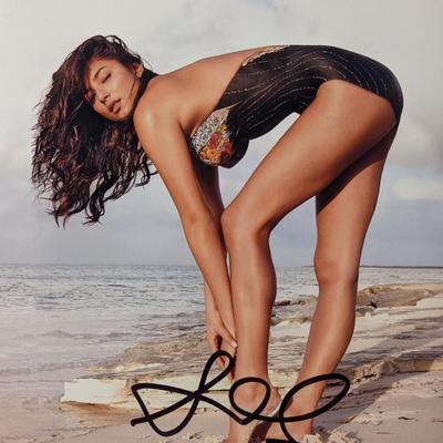 Jessica Gomes Sports Illustrated signed photo